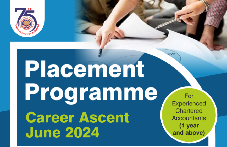 ICAI's Placement Programme Career Ascent June 2024 Study From Notes SFN